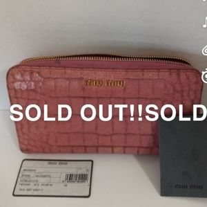 Sold out! 100%authentic Miu Miu wallet